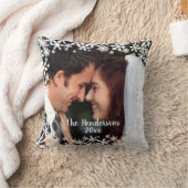 Delikates Snowflake individualisierbares Foto Kissen (Decke)