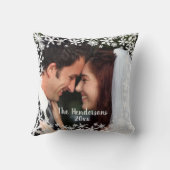 Delikates Snowflake individualisierbares Foto Kissen (Rückseite)