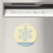 Delikates Snowflake Weihnachtsmagnet Magnet (In Situ (Geschirrspüler))