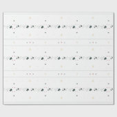 Delikates, stilvolles Wintermustergülenpapier Geschenkpapier (Flach)