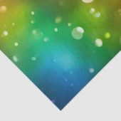 Delikates vierblättriges Kleeblatt im Sonnenlicht Seidenpapier (Detail)