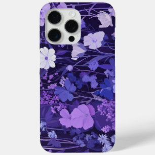 Delikates violettes Blütenmuster 🌸 dunklen Hinter Case-Mate iPhone Hülle