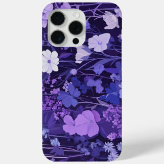 Delikates violettes Blütenmuster 🌸 dunklen Hinter Case-Mate iPhone Hülle