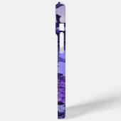 Delikates violettes Blütenmuster 🌸 dunklen Hinter Case-Mate iPhone Hülle (Rückseite / Links)
