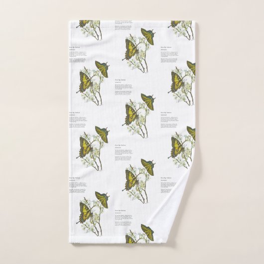 Delikates Watercolor Gelbes Frack Badhandtuch Set (Handtuch)