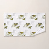 Delikates Watercolor Gelbes Frack Badhandtuch Set (Handtuch)