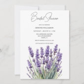 Delikates Watercolor Heather Brautparty Einladung (Vorderseite)