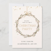 Delikates & Whimsisches Weihnachtsfest-Party Einladung (Vorderseite)