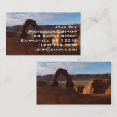 Delikatesse Arche II im Nationalpark Arches Visitenkarte (Vorne/Hinten)