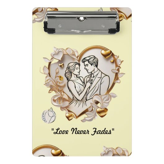 "Delikatesse der Liebe" Mini Klemmbrett (Vorderseite)