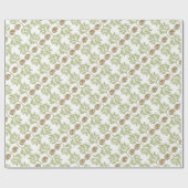 Delikatesse Evergreen und Pinecone Muster Geschenkpapier (Flach)