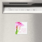 Delikatesse Frühling Rosa Calla Magnet (In Situ (Geschirrspüler))