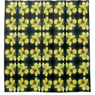 Delikatesse Gelbe Wildblume Abstrakte Kunst Duschvorhang