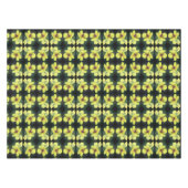 Delikatesse Gelbe Wildblume Abstrakte Kunst Tischdecke (Vorderseite (Horizontal))