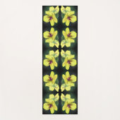Delikatesse Gelbe Wildblume Abstrakte Kunst Yogamatte (Vorderseite)