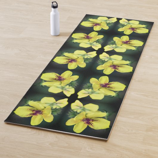 Delikatesse Gelbe Wildblume Abstrakte Kunst Yogamatte (Beispiel)