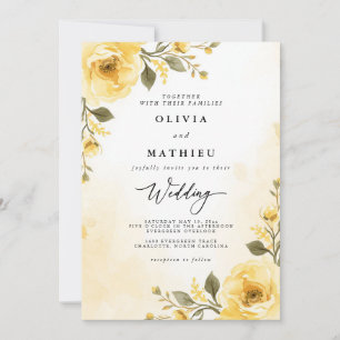 Delikatesse Hochzeit des Gelben Blumengartens Einladung