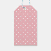 Delikatesse Pink Pink Polka Dot Vielen Dank Geschenkanhänger (Rückseite)