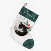 Delikatesse Wasserfarbe Blumenweihnachtsfest Kleiner Weihnachtsstrumpf (Vorderansicht (hängend))