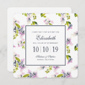 Delikatesse Wasserfarbe - Bridesmaid Einladung (Vorne/Hinten)