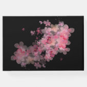 Delikatesse Wasserfarbe Rosa Blütenfarbe Gästebuch (Rückseite)