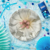 Delikatesse Weiß und Rosa Peony Pappteller (Party)