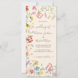 Delikatesse Wildblume Blumengarten Hochzeit Einladung