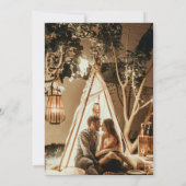 DelikatesseGrüne Botanische Blumenhochzeit einlade Einladung (Rückseite)