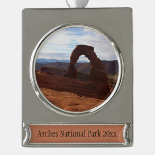 Delikatessen am Arche Nationalpark Banner-Ornament Silber