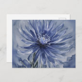 Delikatessen Anemone Wasserfarben Postkarte (Vorne/Hinten)