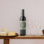 Delikatessen Blumenstrauß auf Olivenhainen Grüne H Weinetikett