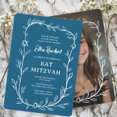 Delikatessen Botanisches CUSTOM FOTO Bar Bat Mitzv Einladung