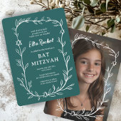 Delikatessen Botanisches CUSTOM FOTO Bar Bat Mitzv Einladung