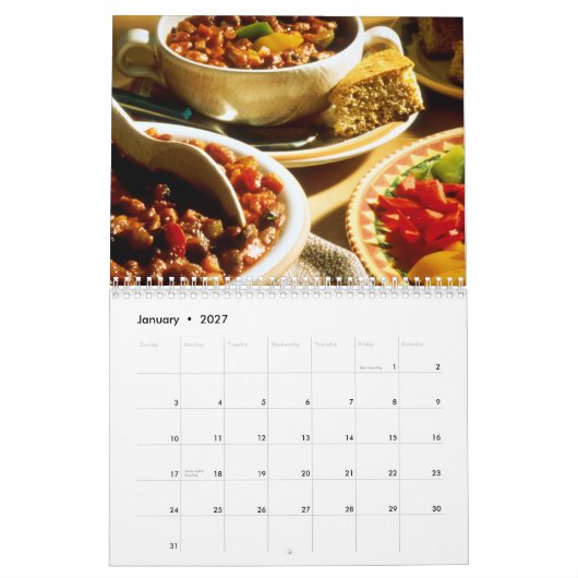 Delikatessen-Fotografie-Kalender Kalender (Jan 2027)