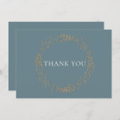 Delikatessen | Imitate Gold Foil Vielen Dank Dankeskarte (Vorne/Hinten)