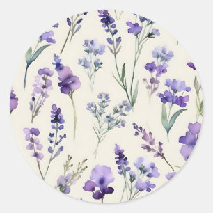 Delikatessen Lavender Dream Runder Aufkleber