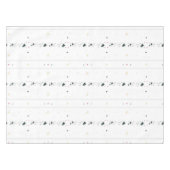 Delikatessen Modernes Wintermuster Weißes Tischdec Tischdecke (Vorderseite (Horizontal))