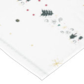 Delikatessen Modernes Wintermuster Weißes Tischdec Tischdecke (Schrägansicht)