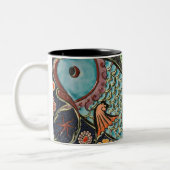 Delikatessen Mosaikküste Koi Fisch Zweifarbige Tasse (Links)
