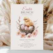 Delikatessen Osternest Ei & Chick Brunch Einladung