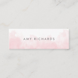 Delikatessen Rosa Wasserfarben Frische Pasta mache Mini Visitenkarte