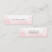 Delikatessen Rosa Wasserfarben Frische Pasta mache Mini Visitenkarte (Vorne/Hinten)