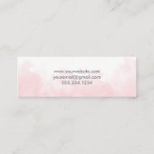 Delikatessen Rosa Wasserfarben Frische Pasta mache Mini Visitenkarte (Rückseite)