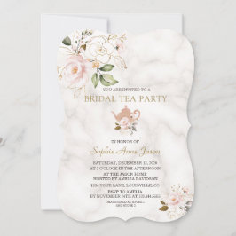 Delikatessen Rosafarbenes Brautparty Teatro Social Einladung