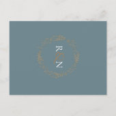 Delikatessen | SAVE THE DATE Ankündigungspostkarte (Rückseite)