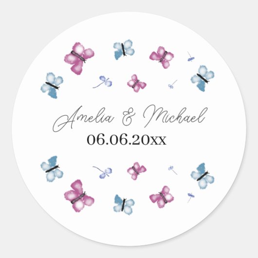 Delikatessen Save the Date Runder Aufkleber (Vorderseite)