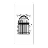 Delikatessen Scrolled Birdcage Art Briefmarke Gummistempel (Prägung)