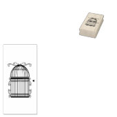 Delikatessen Scrolled Birdcage Art Briefmarke Gummistempel (Stempel)