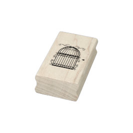 Delikatessen Scrolled Birdcage Art Briefmarke Gummistempel