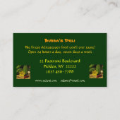 Delikatessen Visitenkarte (Rückseite)